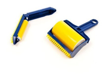 Portable Lint Roller Hair Remover Washable & Reusable Adhesive Roller for Clothes, Sofa & Pet Hair