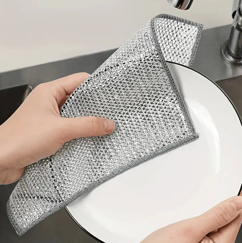 15-Pack Kitchen Cleaning Scouring Pads - 
Double-Sided, Oil Proof, Heavy Duty 
Scrubbing Cloths for Dishes & Surfaces