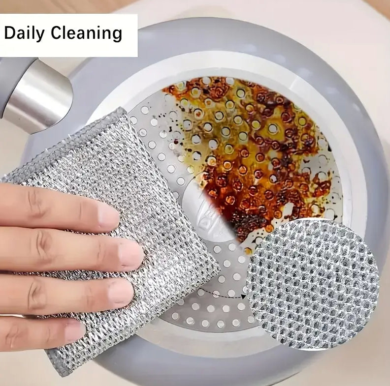 15-Pack Kitchen Cleaning Scouring Pads - 
Double-Sided, Oil Proof, Heavy Duty 
Scrubbing Cloths for Dishes & Surfaces